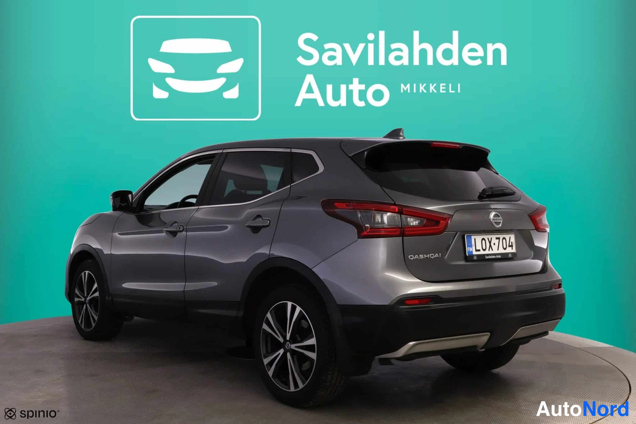Harmaa Nissan Qashqai 2019, takaviisto, kuva 9