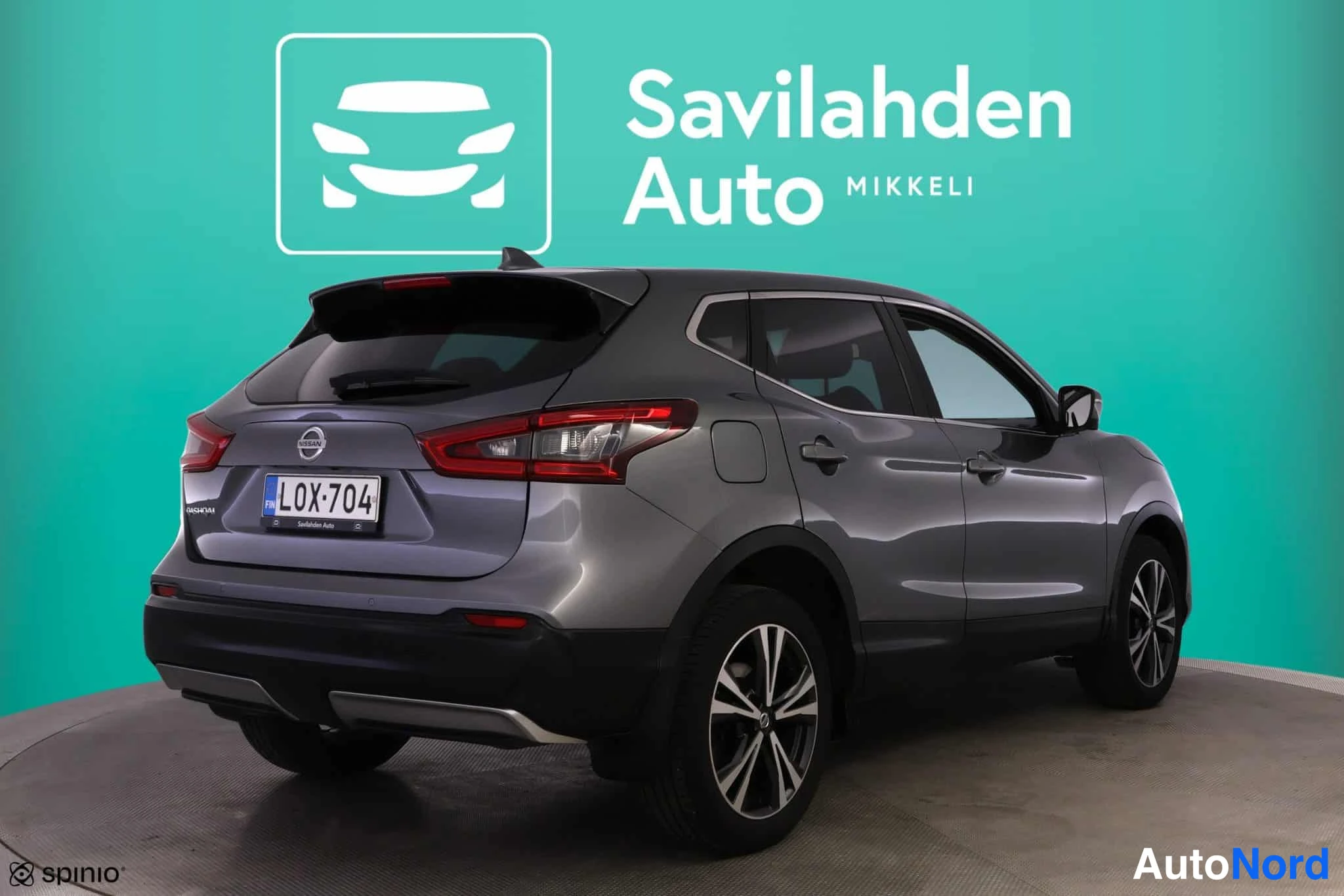 Harmaa Nissan Qashqai 2019, takaviisto, kuva 11