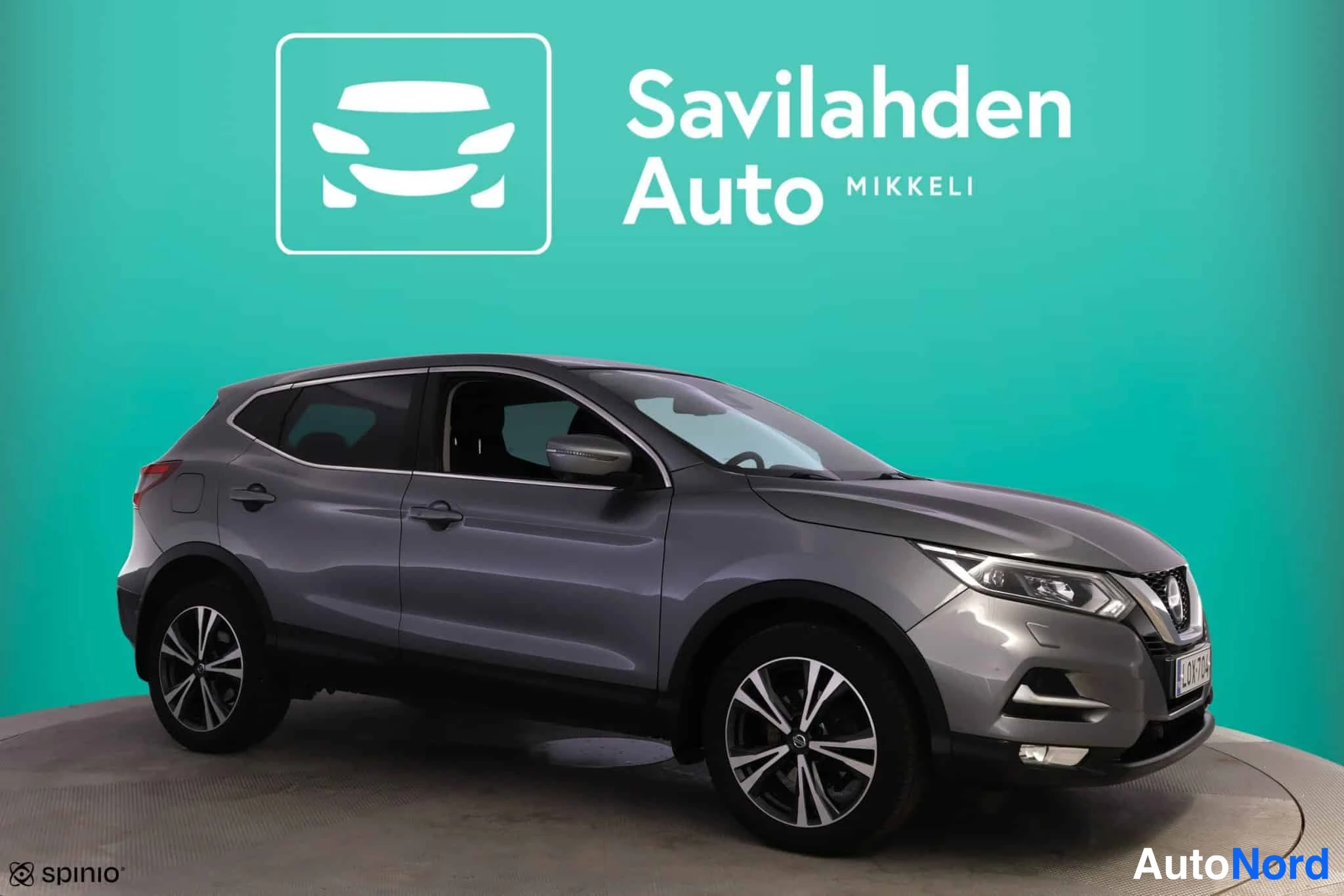 Harmaa Nissan Qashqai 2019, etuviisto, keula oikealle, kuva 3