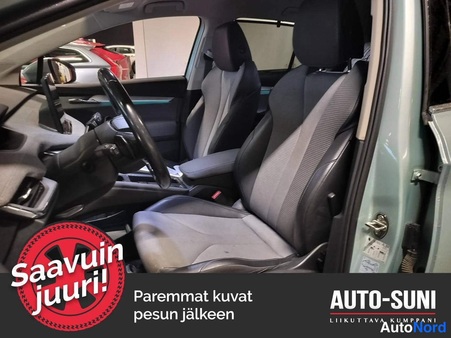 Vihreä Skoda Enyaq 2021, etuistuimet, kuva 3