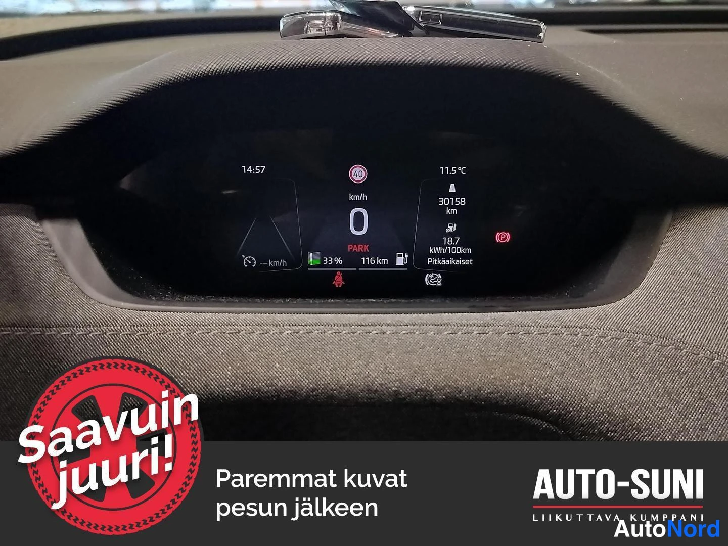 Vihreä Skoda Enyaq 2021, yksityiskohta, kuva 4
