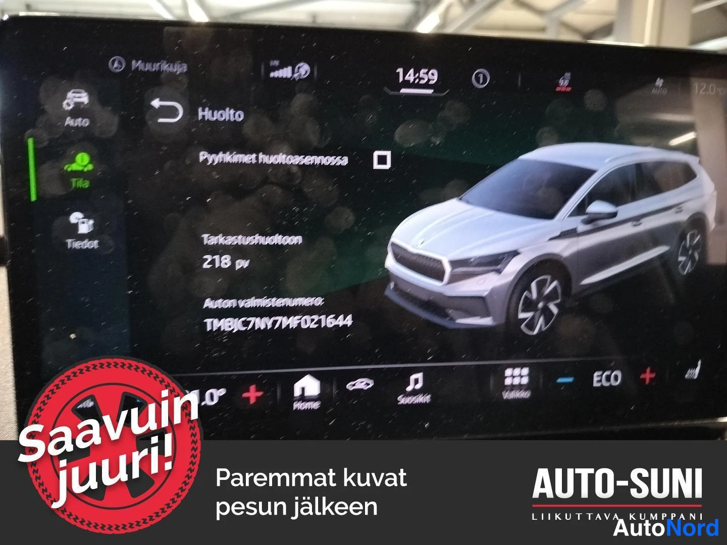 Vihreä Skoda Enyaq 2021, yksityiskohta, kuva 8