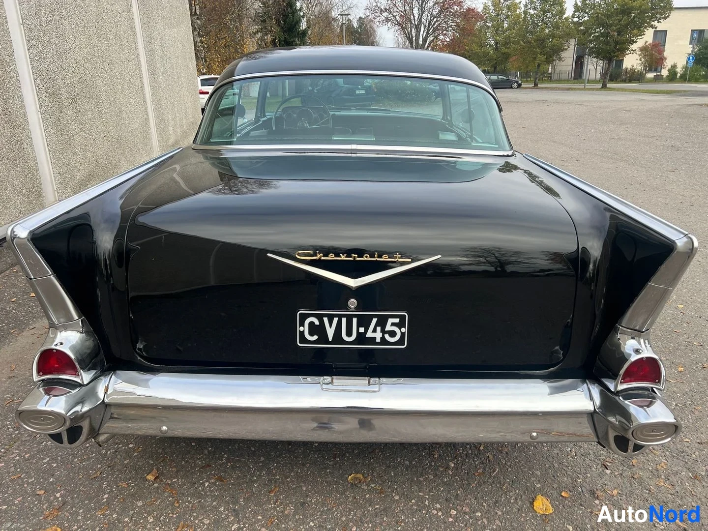 Musta Chevrolet Bel Air 1957, takaa, kuva 19