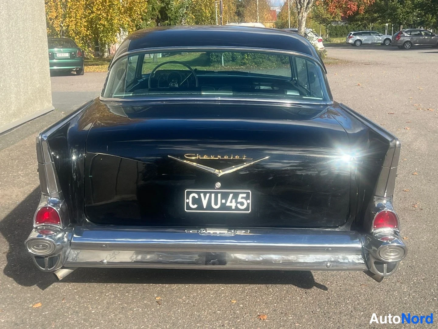 Musta Chevrolet Bel Air 1957, takaa, kuva 20
