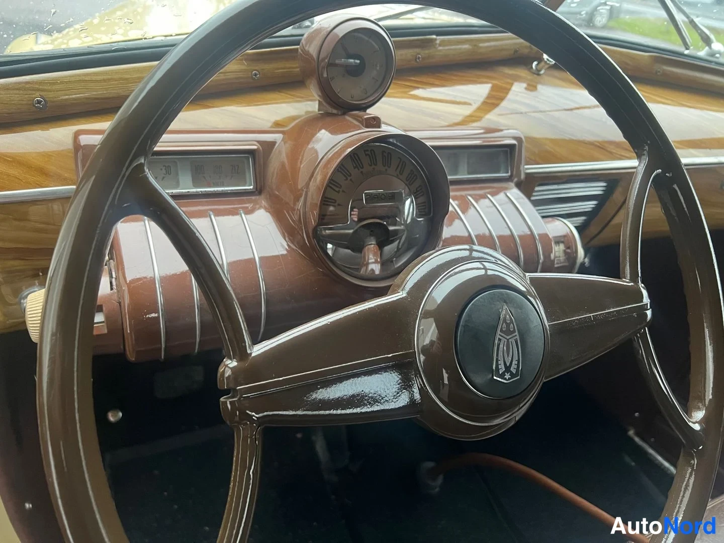 Beige Oldsmobile Coupe F 1938, detalj, bild 23