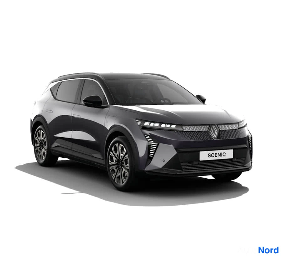 Renault Scenic E-Tech electric 2026, etuviisto, keula oikealle, kuva 2