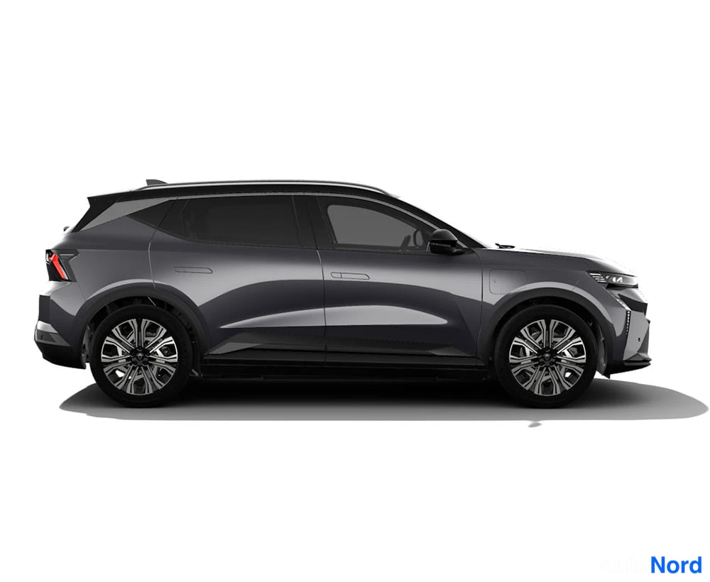Renault Scenic E-Tech electric 2026, etuviisto, keula oikealle, kuva 3