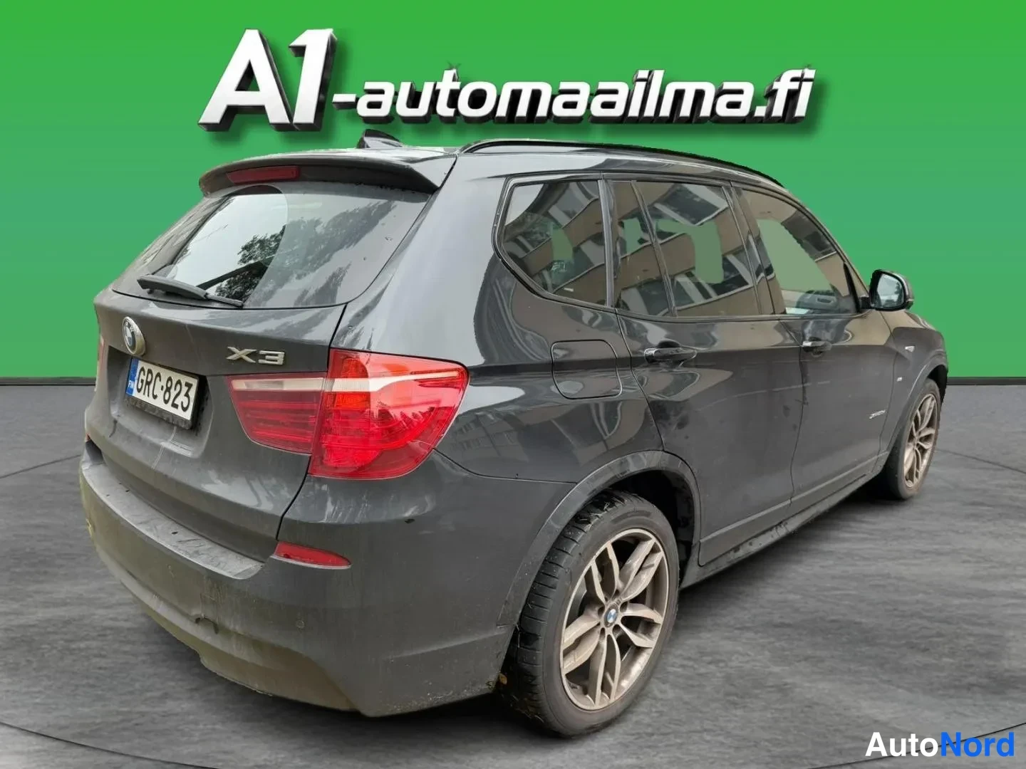 Musta BMW X3 xDrive20d 2015, takaviisto, kuva 5