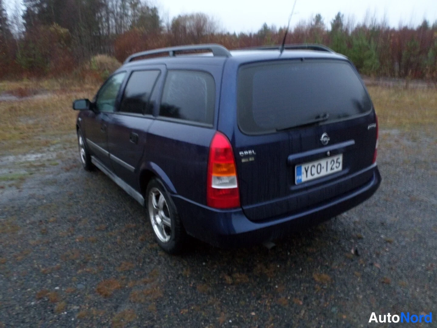 Sininen Opel Astra 1999, takaviisto, kuva 7