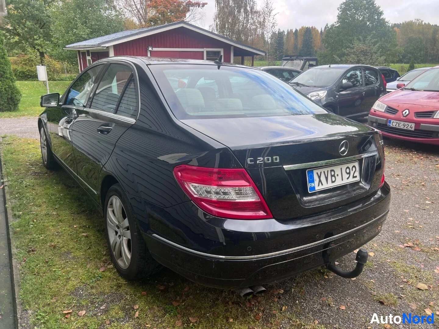 Musta Mercedes-Benz C 200 CDI 2010, takaviisto, kuva 4