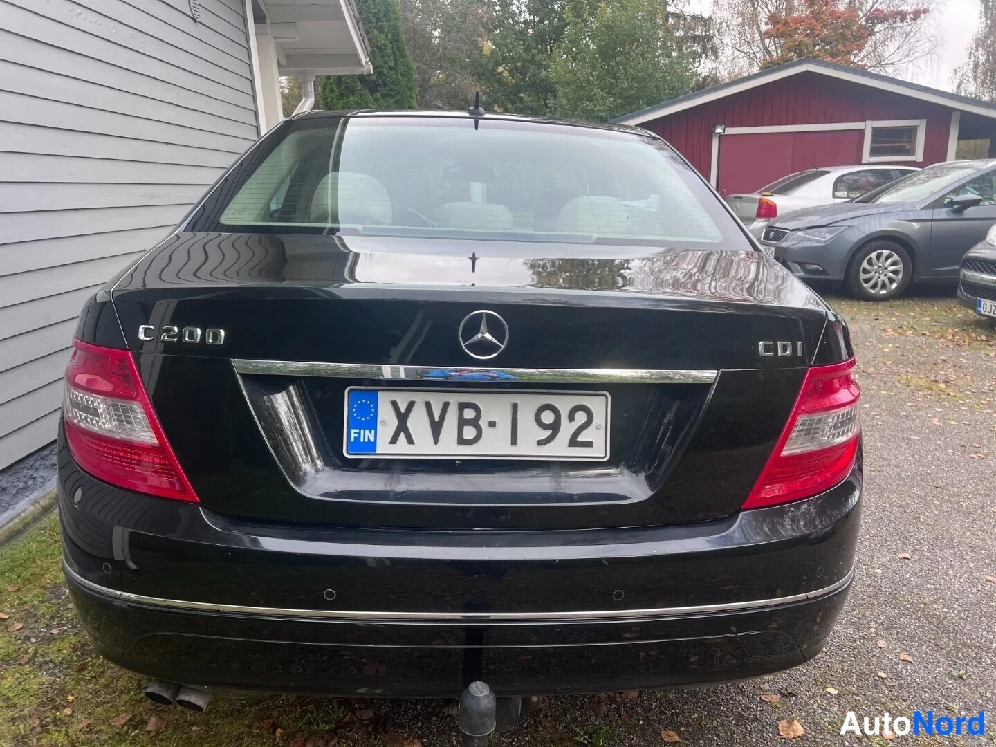 Musta Mercedes-Benz C 200 CDI 2010, takaa, kuva 5