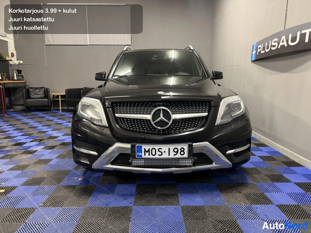 Black Mercedes-Benz GLK 220 d 4MATIC 2013, front, photo 4