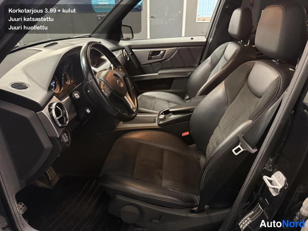 Black Mercedes-Benz GLK 220 d 4MATIC 2013, front seats, photo 10