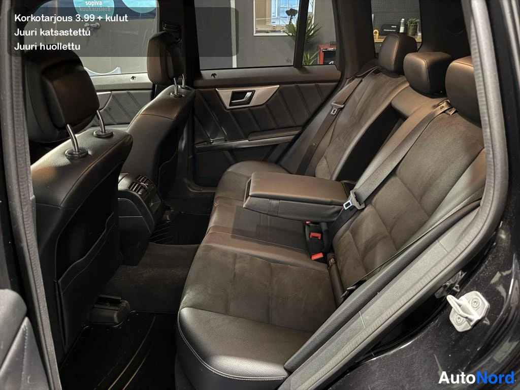 Black Mercedes-Benz GLK 220 d 4MATIC 2013, rear seats, photo 11