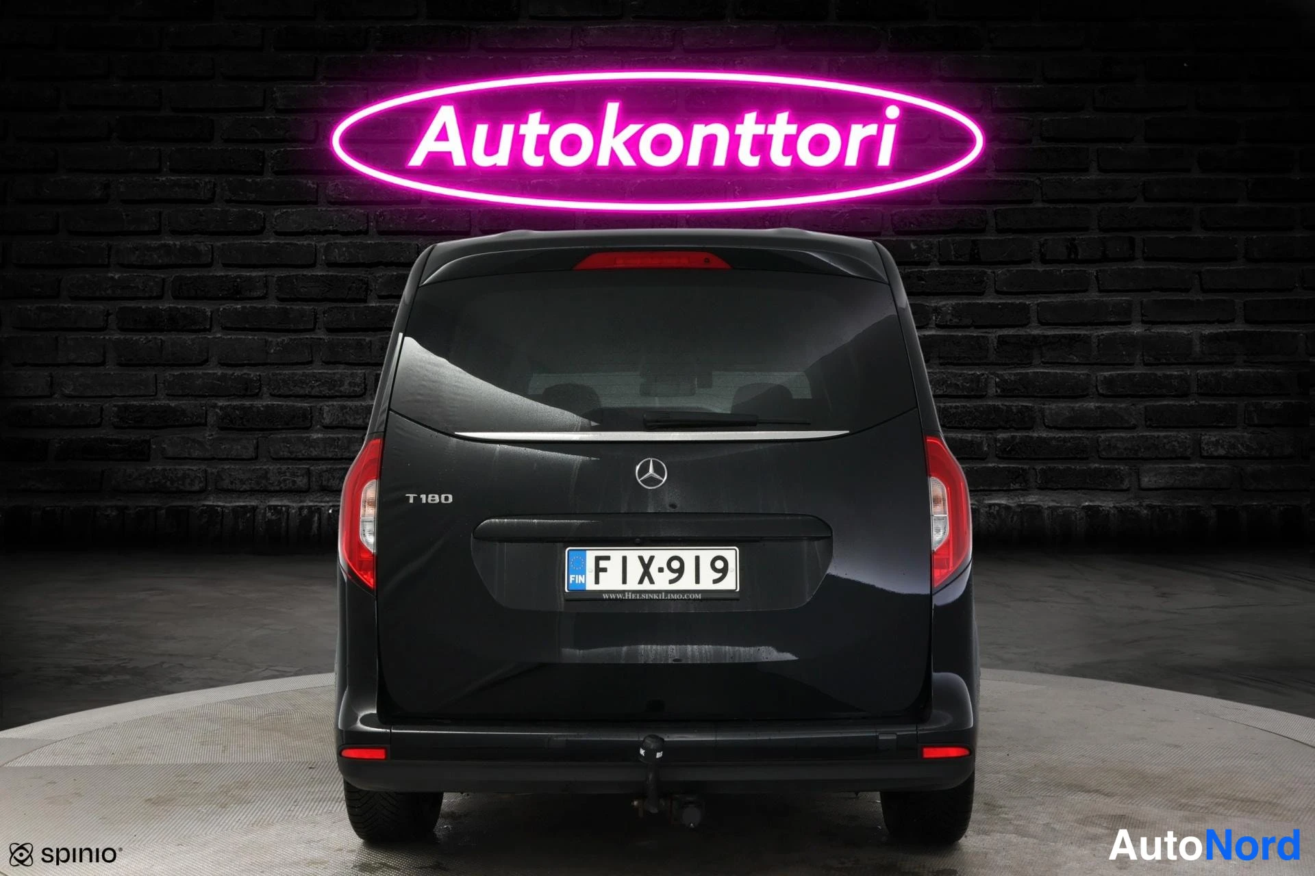 Black Mercedes-Benz T 180 2024, rear, photo 6