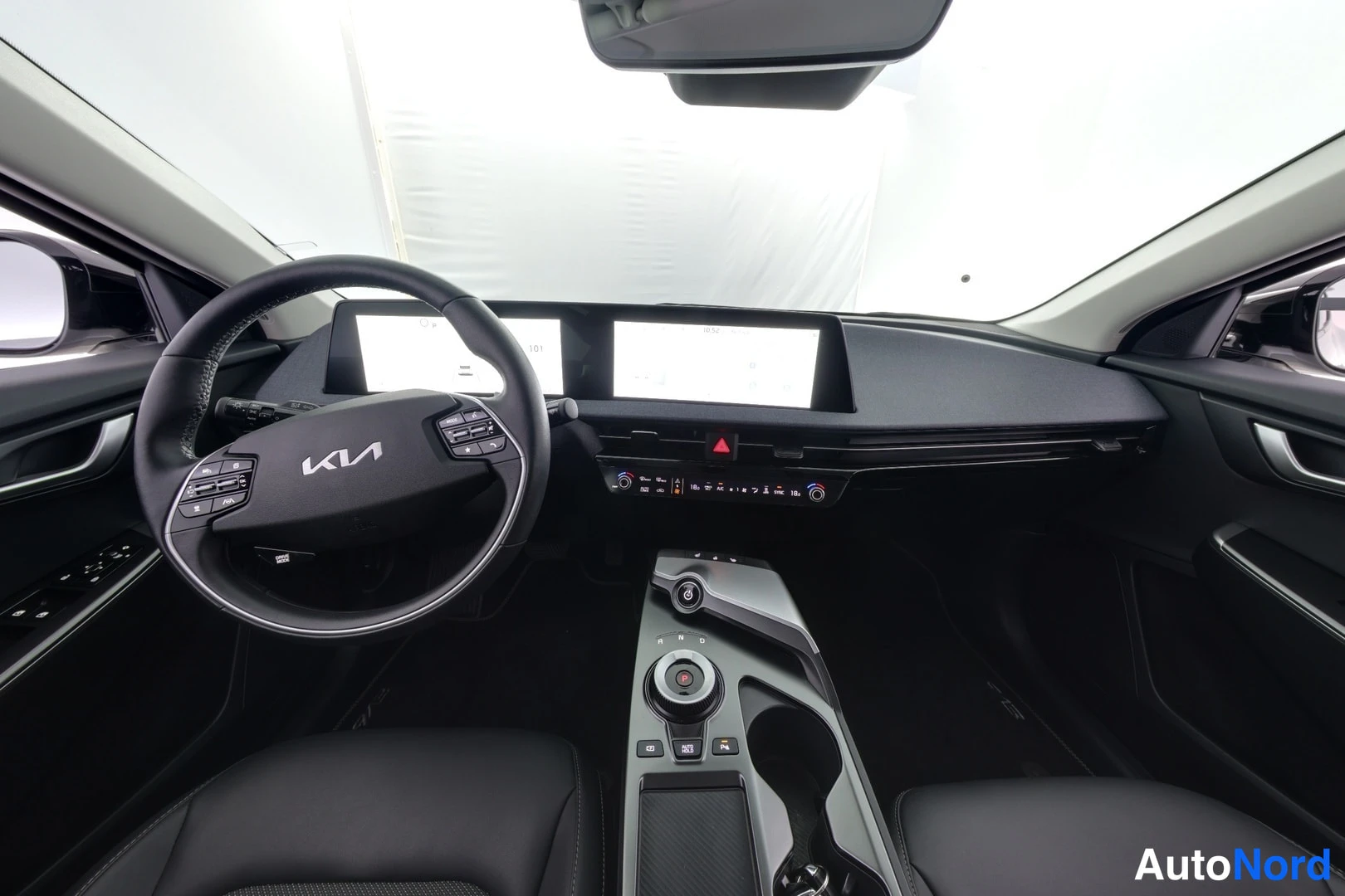 White Kia EV6 2024, cockpit, photo 7