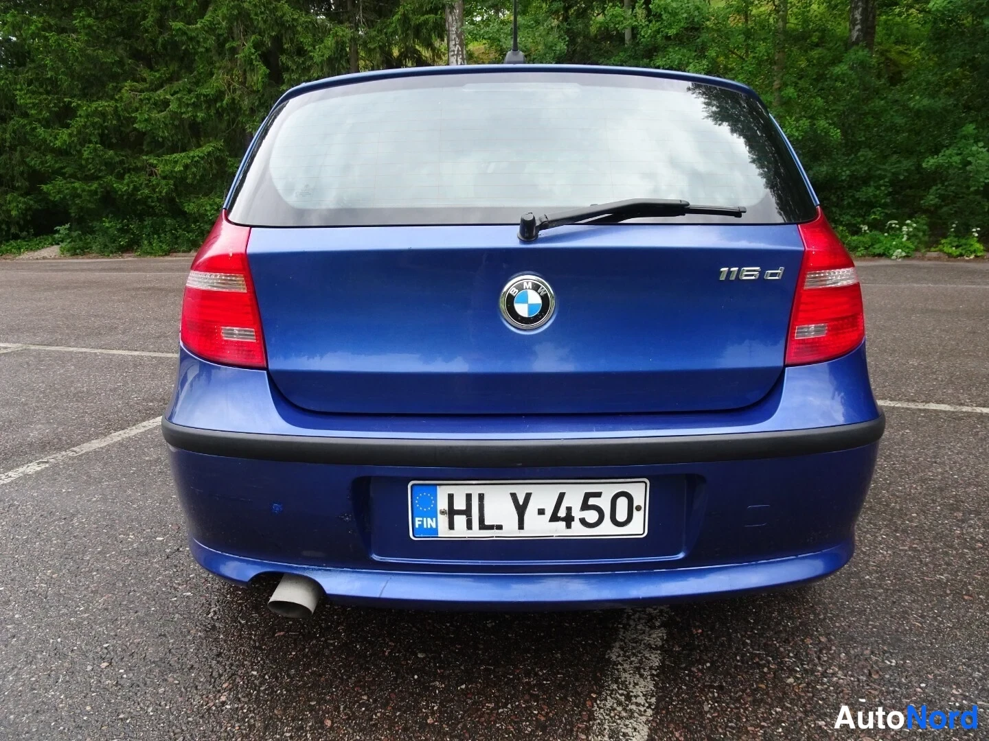 Blue BMW 116d 2010, rear, photo 15