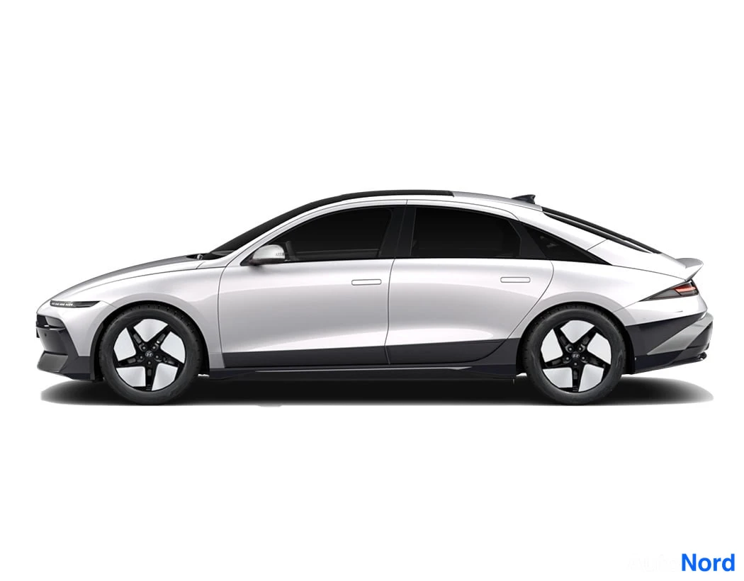 Blå Hyundai IONIQ 6 2026, från sidan, bild 17