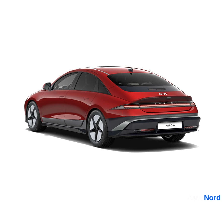Hyundai IONIQ 6 2026, snett bakifrån, bild 8