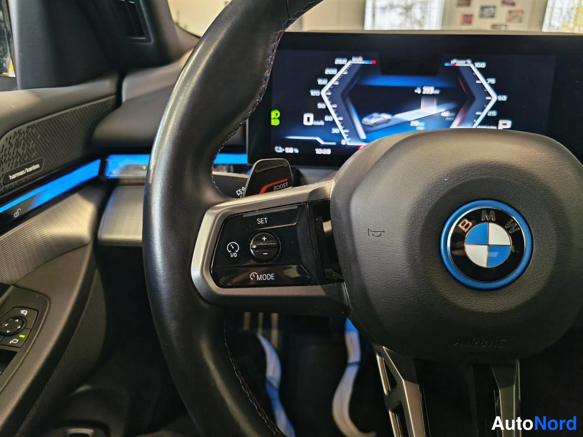 Grey BMW i5 2024, detail, photo 19