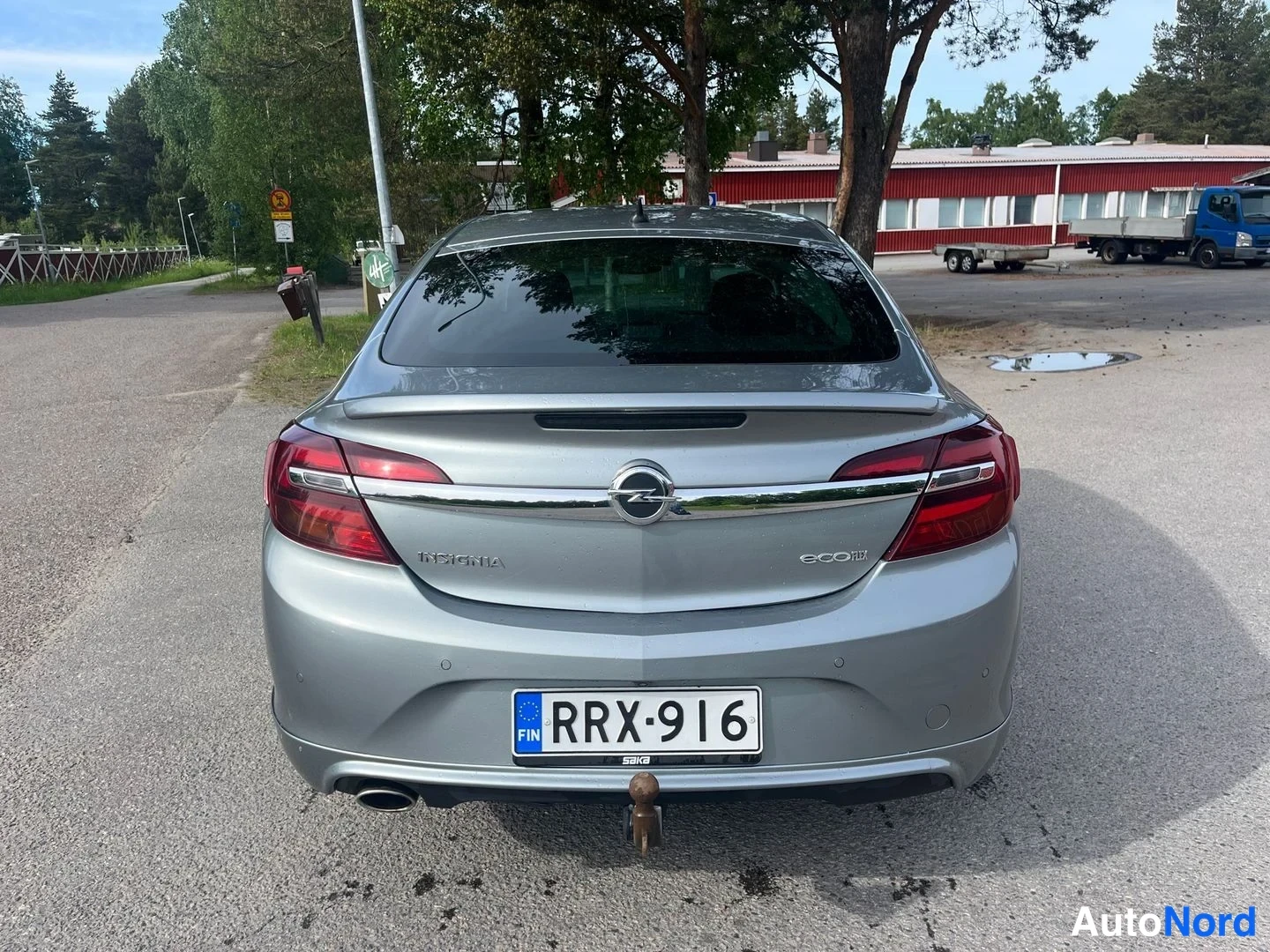 Sininen Opel Insignia 2014, takaa, kuva 4