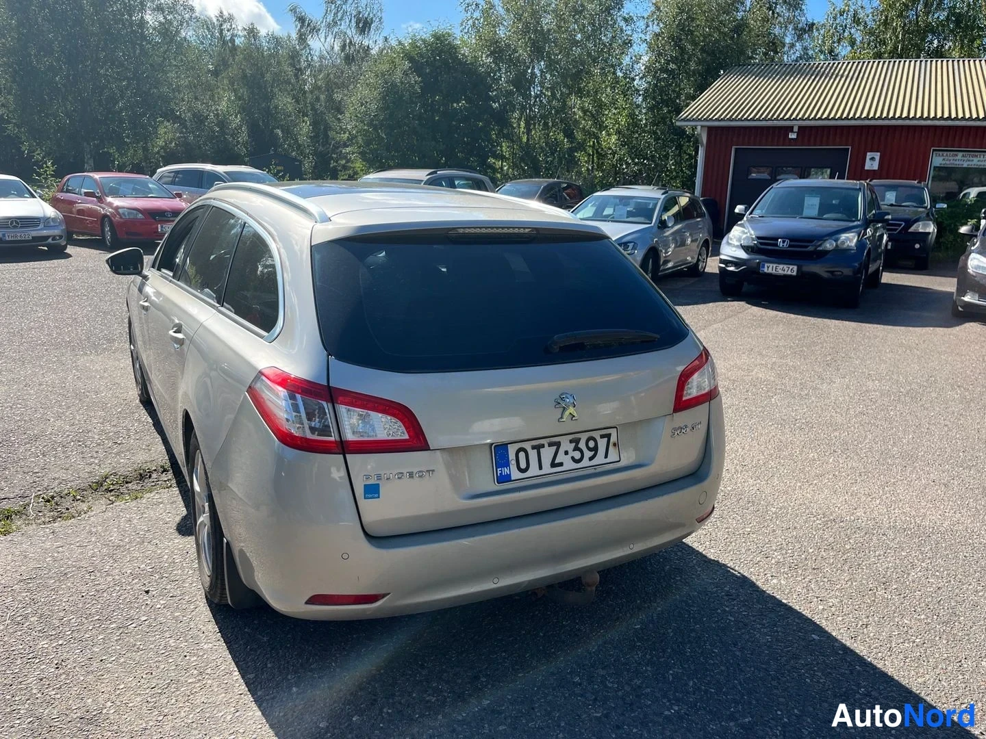 Beige Peugeot 508 2013, takaviisto, kuva 4