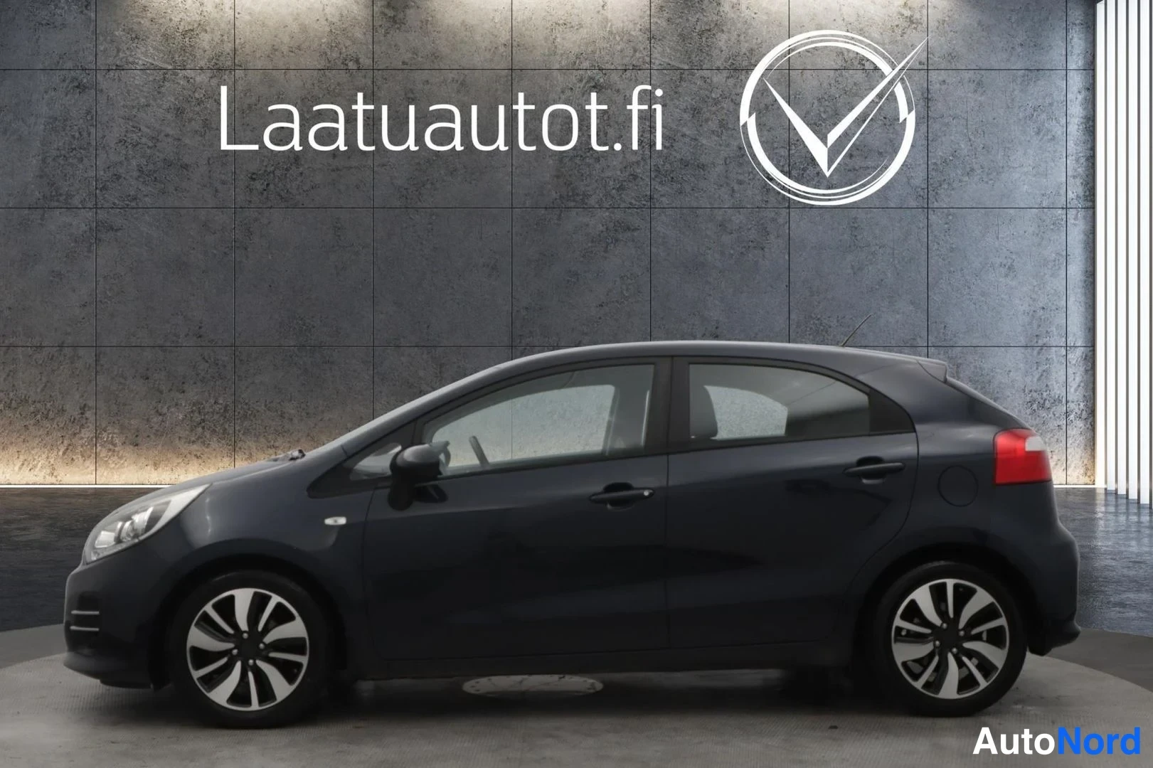 Blue Kia Rio 2015, side, photo 5