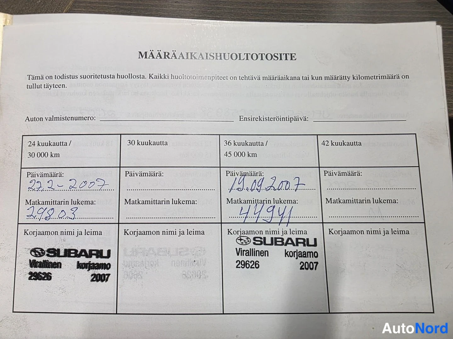 Svart Subaru Forester 2005, dokument, bild 29