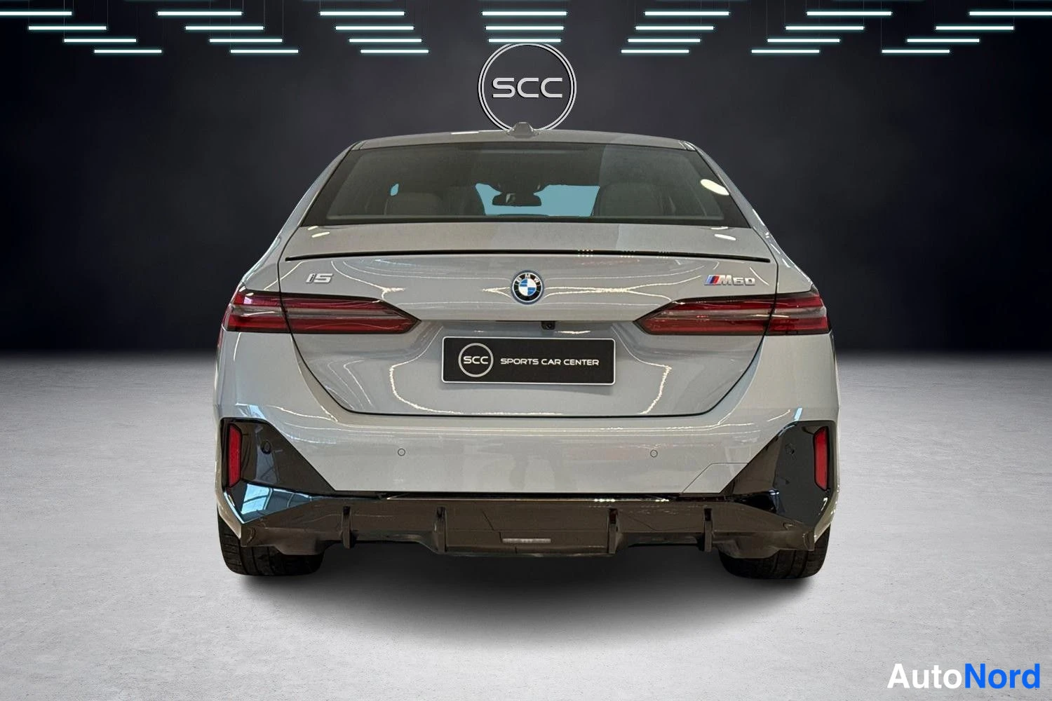 Grey BMW i5 2024, rear, photo 5