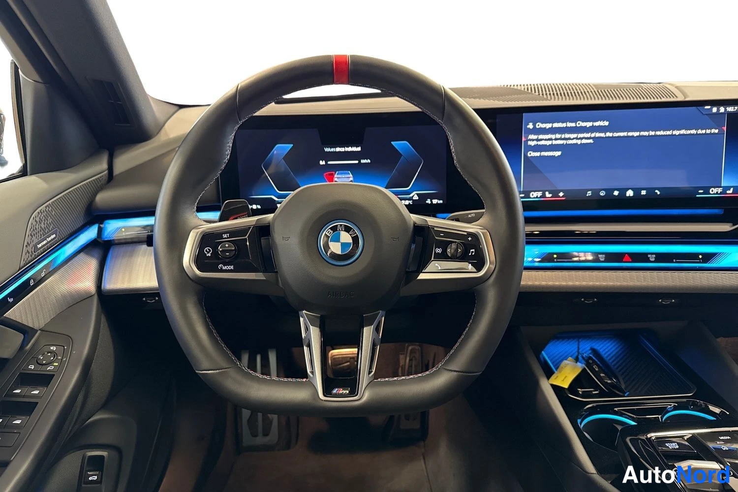 Grey BMW i5 2024, cockpit, photo 7