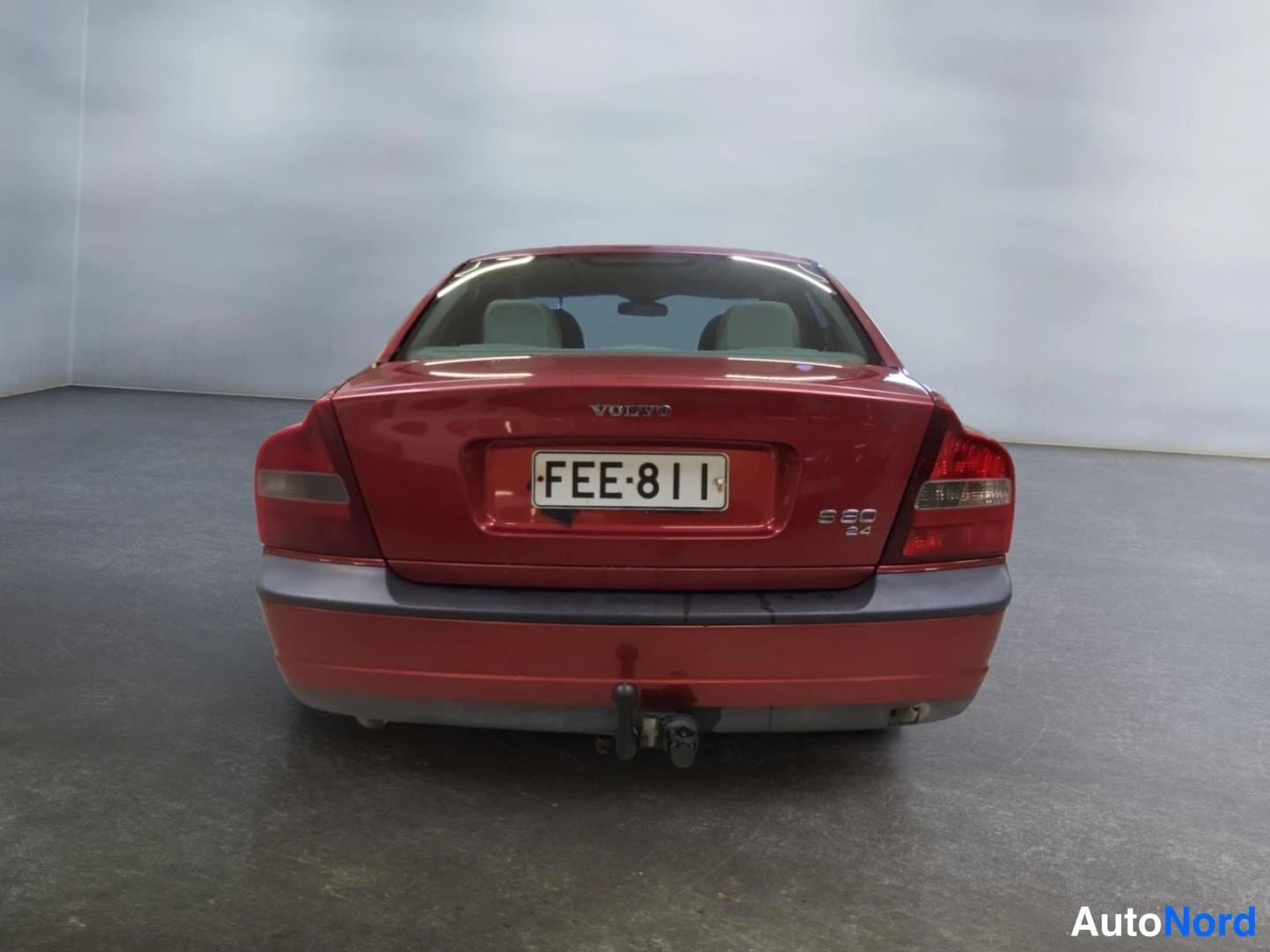 Punainen Volvo S80 1999, takaa, kuva 8