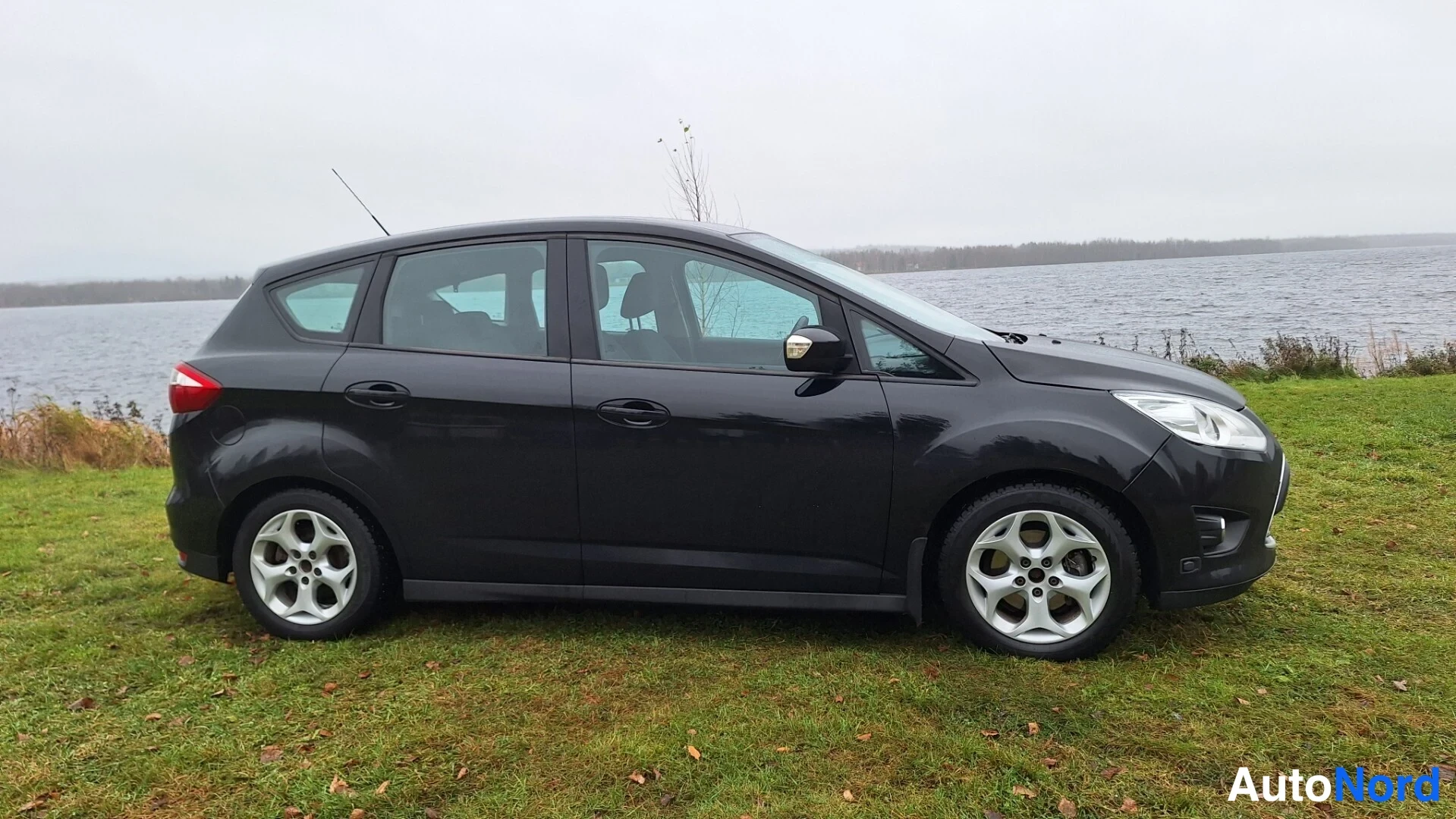 Svart Ford C-Max 2011, från sidan, bild 5
