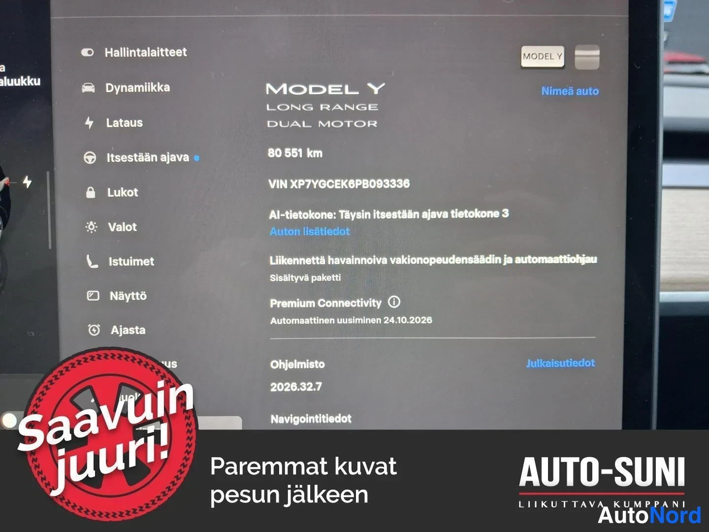 Svart Tesla Model Y 2023, detalj, bild 5