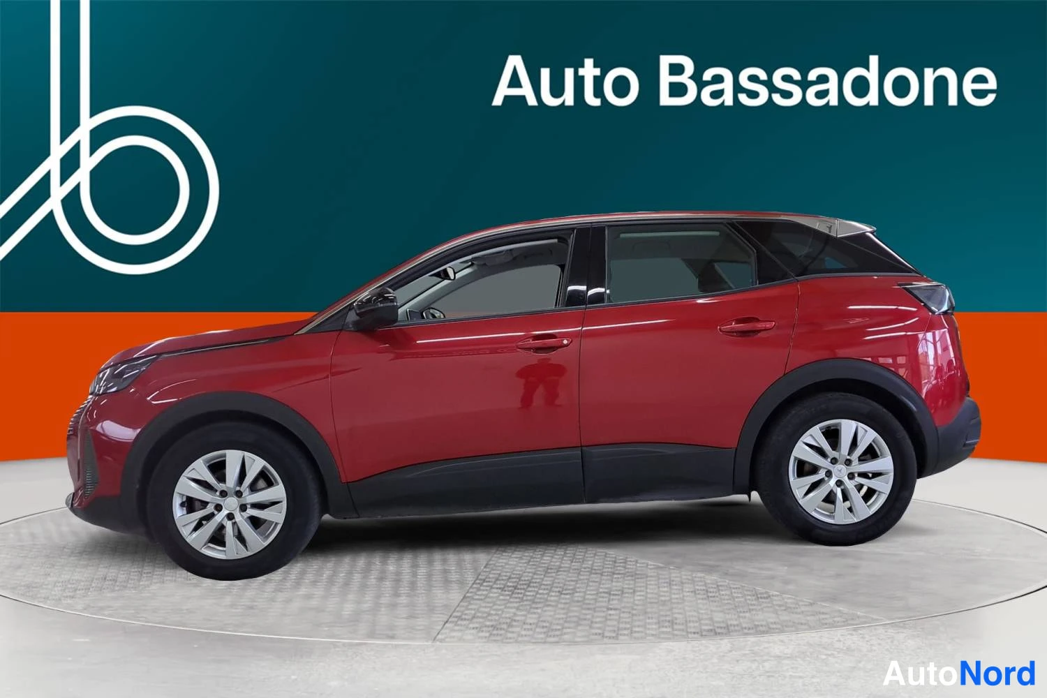 Punainen Peugeot 3008 2022, sivulta, kuva 4