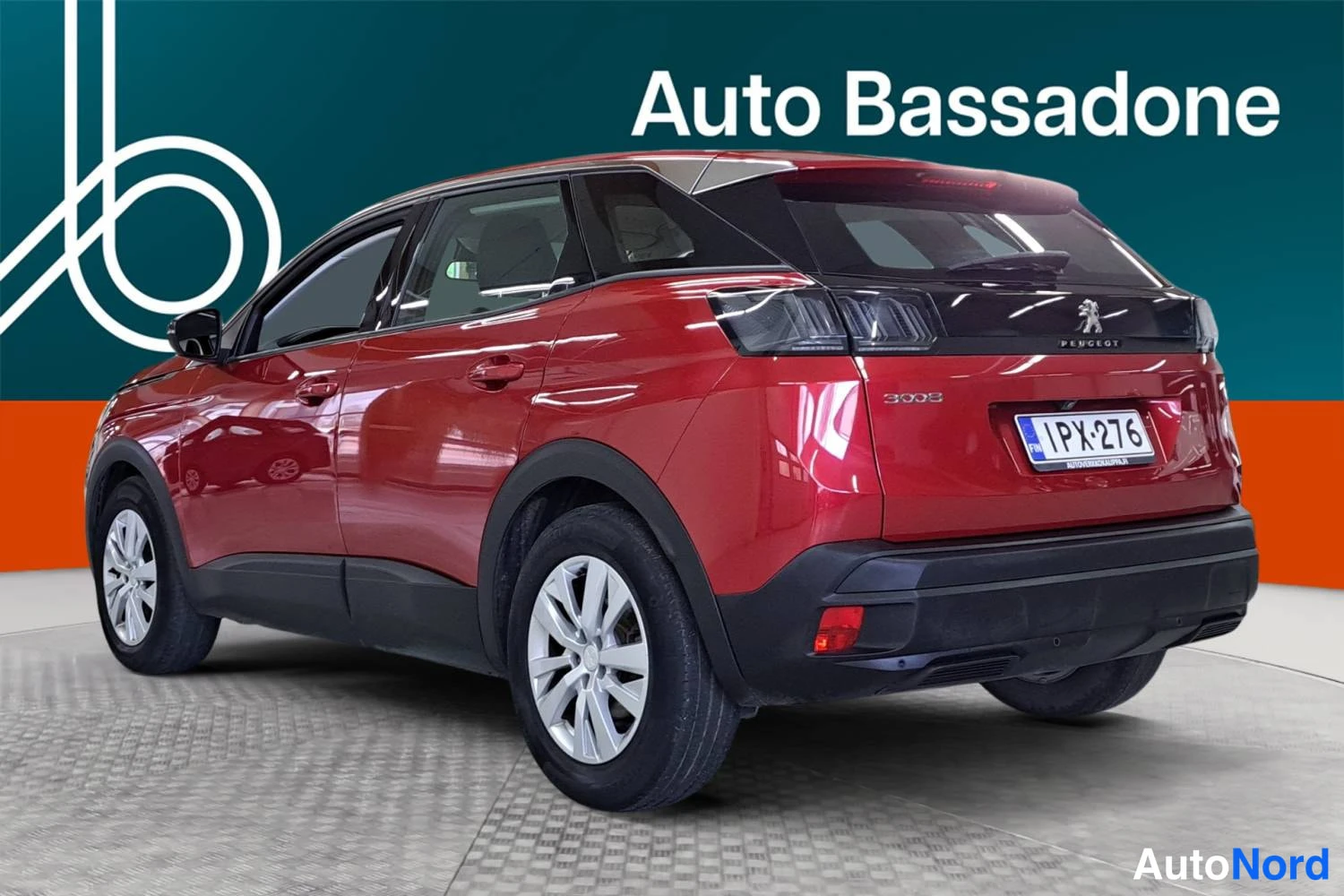 Punainen Peugeot 3008 2022, takaviisto, kuva 6