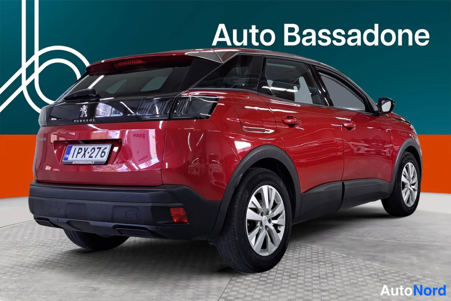 Punainen Peugeot 3008 2022, takaviisto, kuva 7
