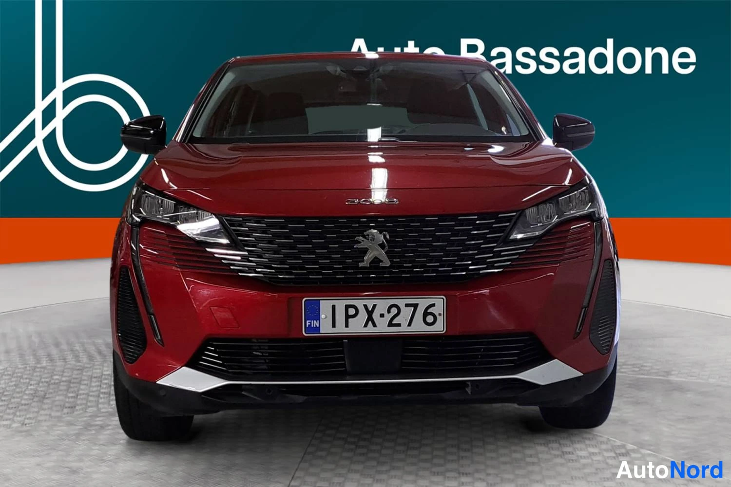 Punainen Peugeot 3008 2022, edestä, kuva 3