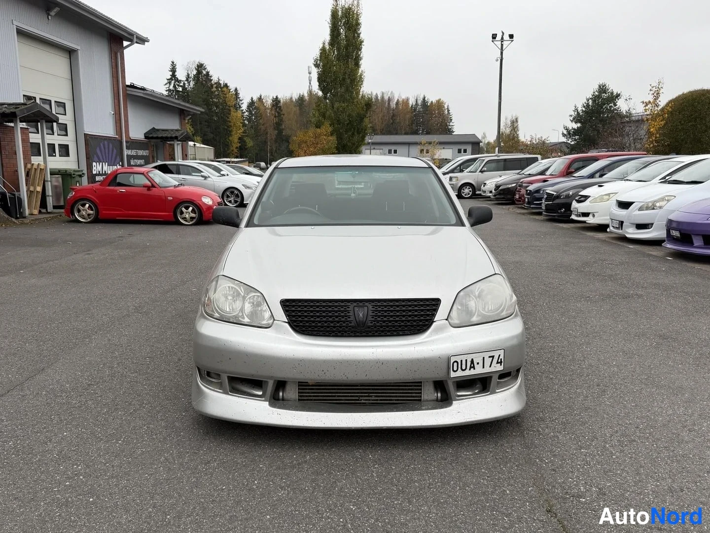 Grå Toyota MarkII 1JZ-GTE 1999, framifrån, bild 3