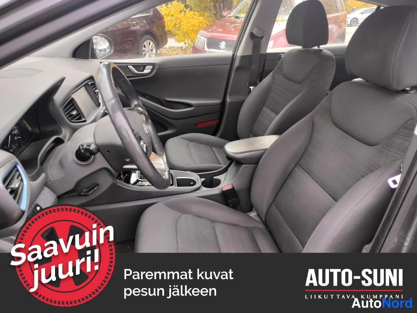 Harmaa Hyundai Ioniq 2017, etuistuimet, kuva 6