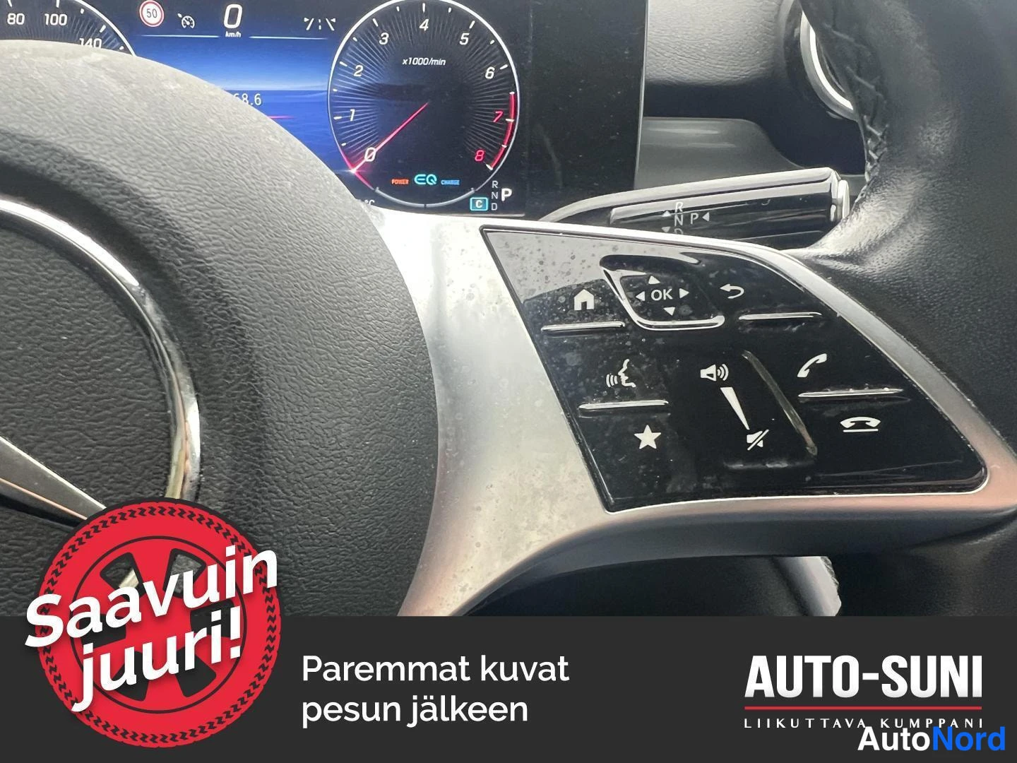 Vit Mercedes-Benz C 2022, detalj, bild 10