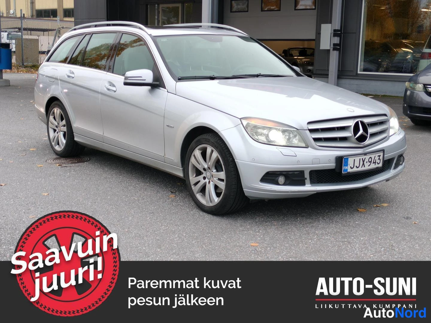 Mercedes-Benz C 2009, etuviisto, keula vasemmalle, kuva 2
