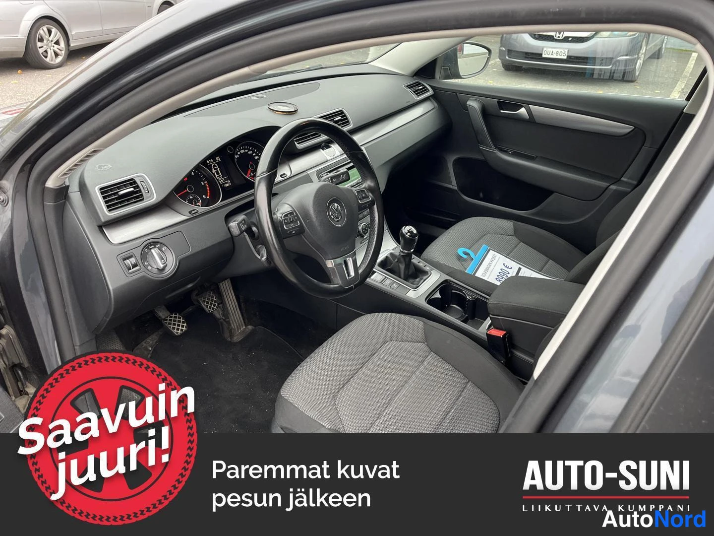 Harmaa Volkswagen Passat 2014, ohjaamo, kuva 5