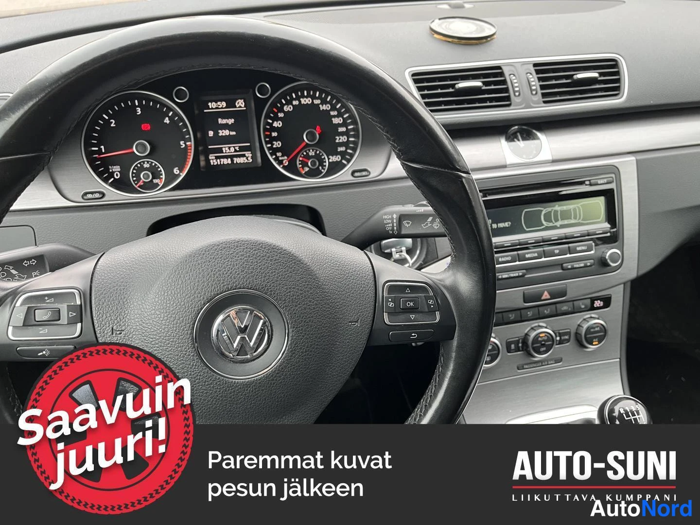 Harmaa Volkswagen Passat 2014, yksityiskohta, kuva 6
