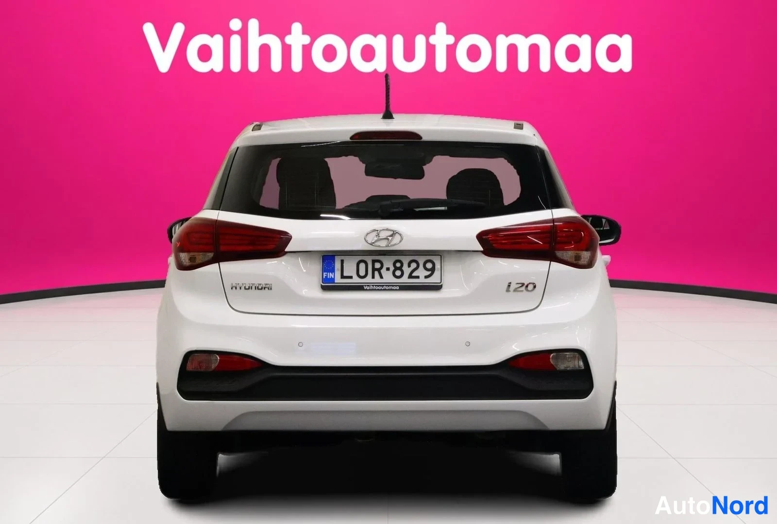 Valkoinen Hyundai i20 2019, takaa, kuva 8