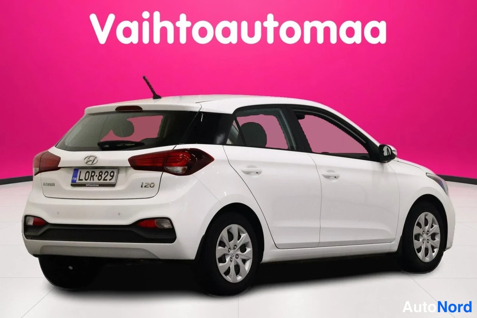 Valkoinen Hyundai i20 2019, takaviisto, kuva 7