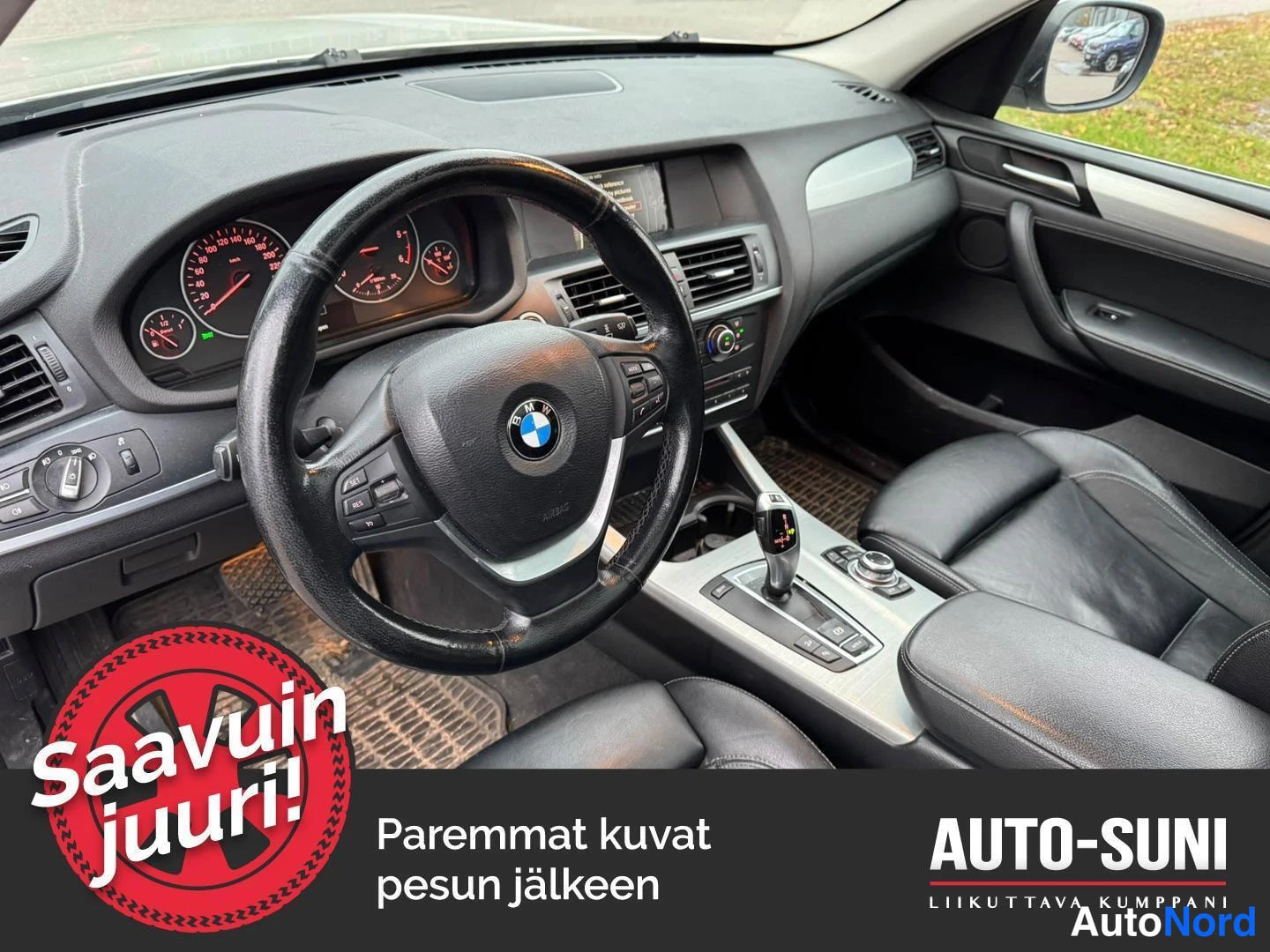 Beige BMW X3 2012, ohjaamo, kuva 5