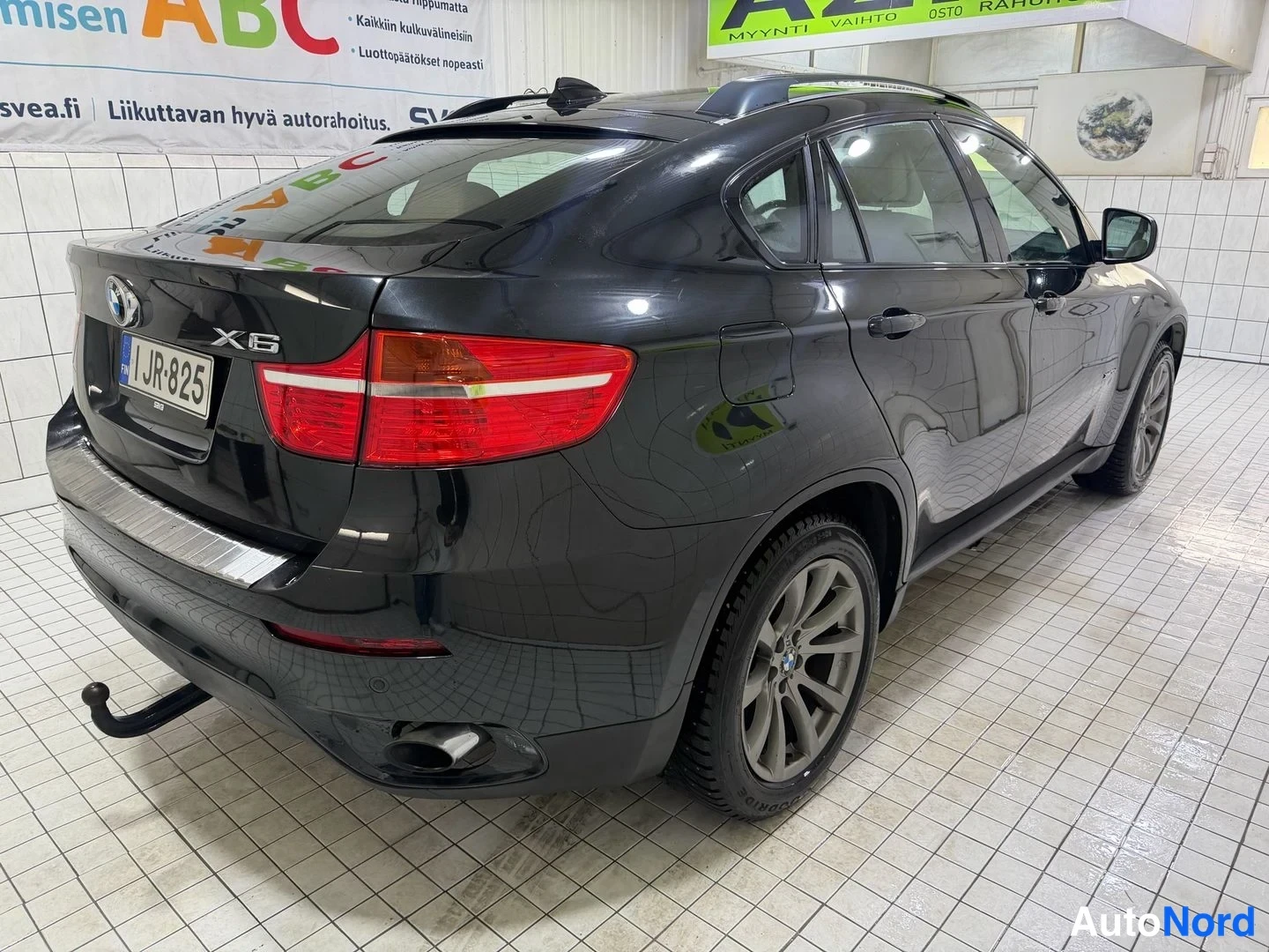 Musta BMW X6 xDrive30d 2011, takaviisto, kuva 10