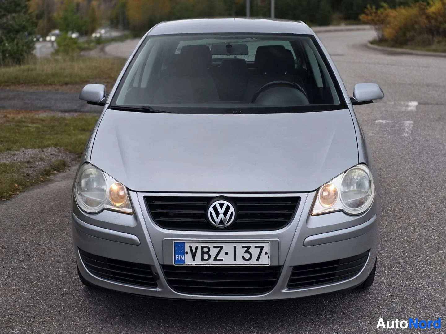 Harmaa Volkswagen Polo 2009, edestä, kuva 3