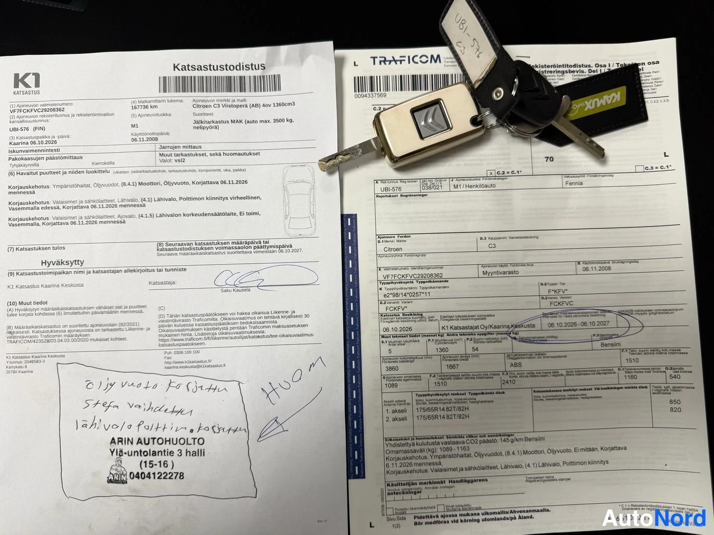 Beige Citroen C3 2009, document, photo 26