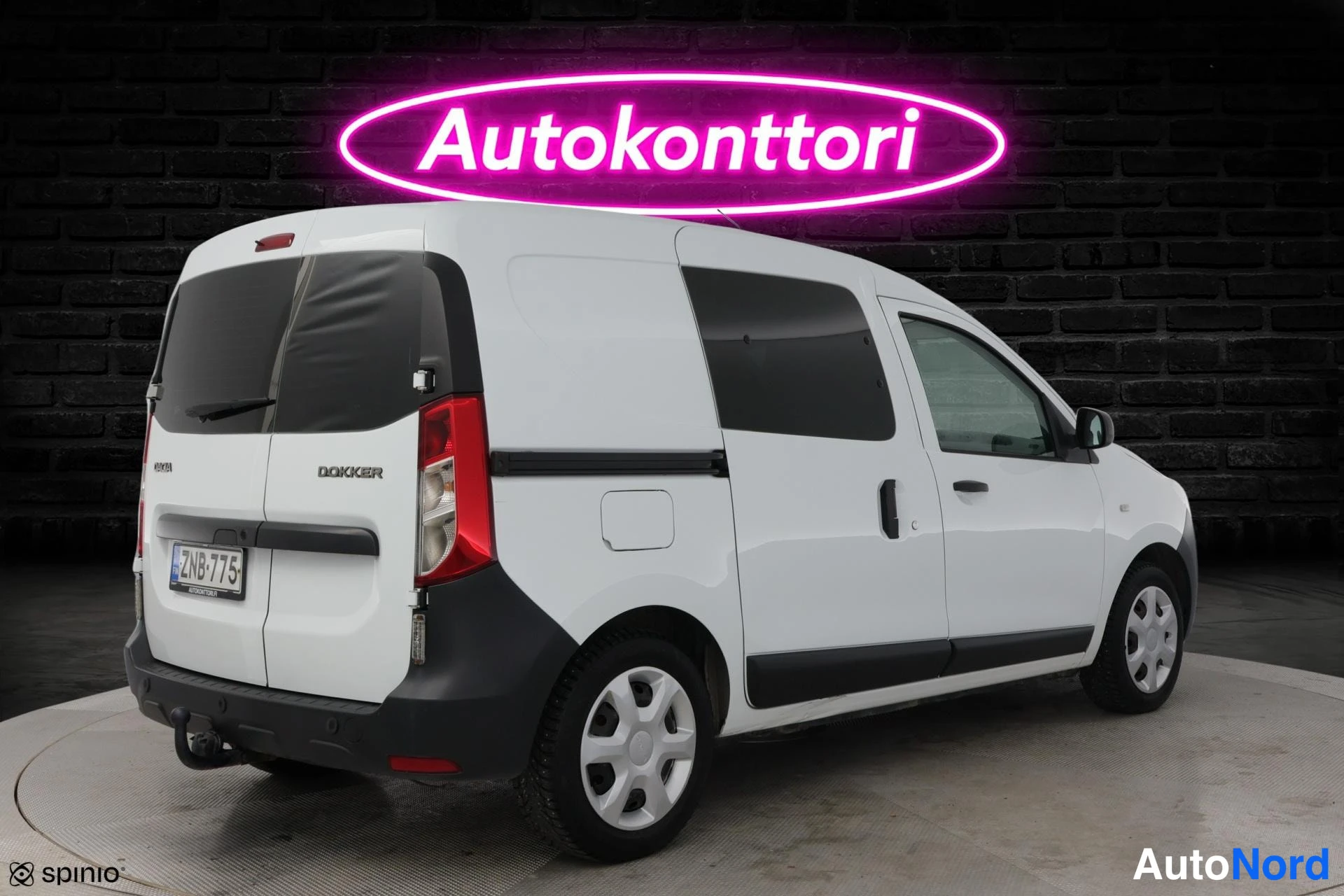 Valkoinen Dacia Dokker 2020, takaviisto, kuva 4